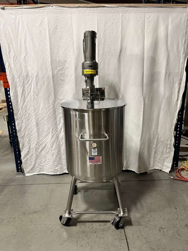 Stainless fabricators 125 liter jacketed tank